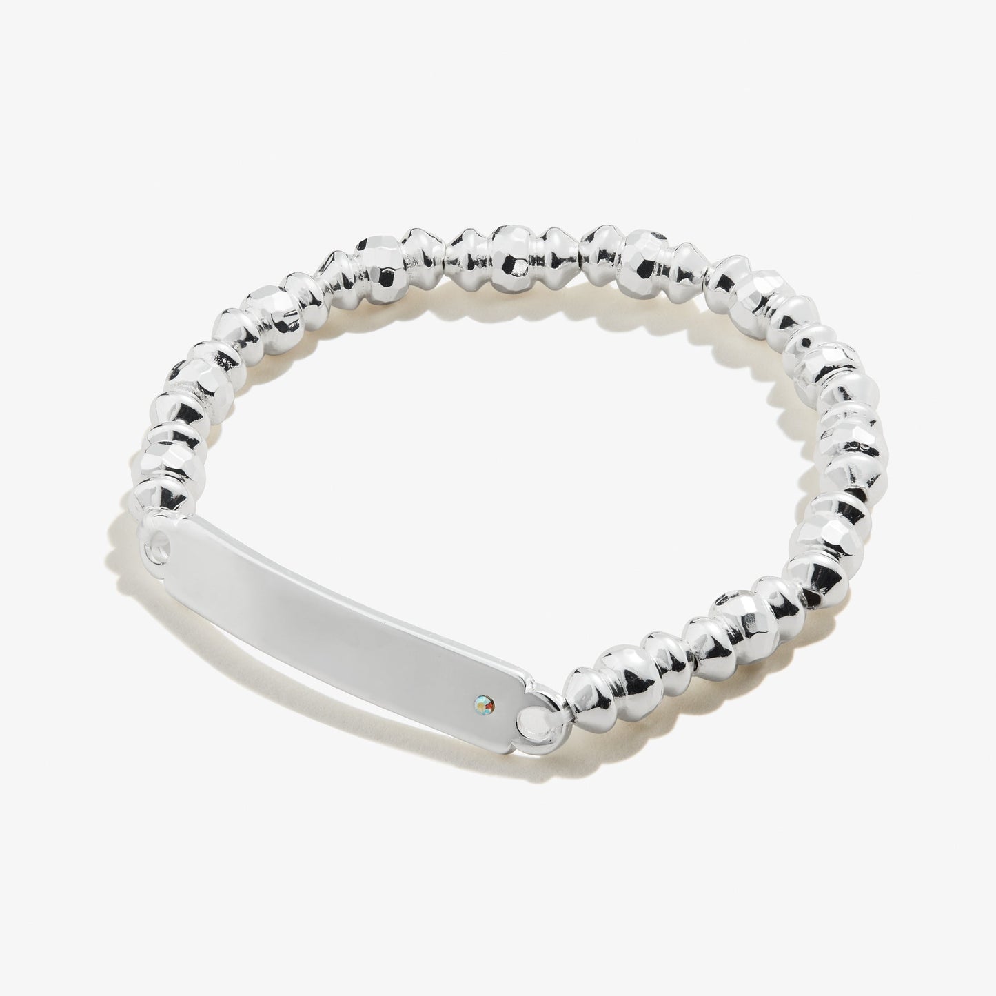 Inline Bar Stretch Bracelet with Crystal Accent ALEX AND ANI