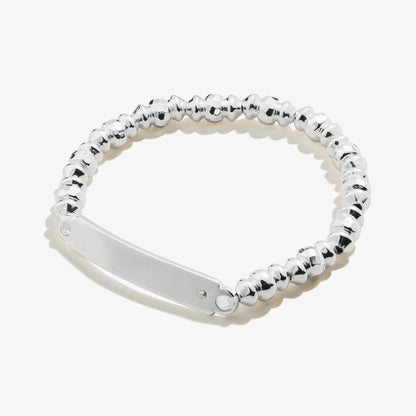 Inline Bar Stretch Bracelet with Crystal Accent ALEX AND ANI