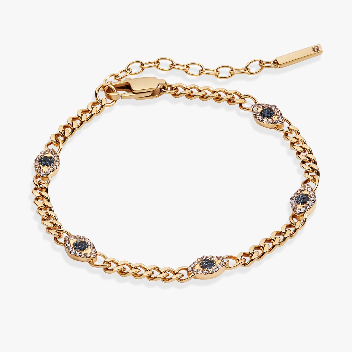 Evil Eye Curb Chain Inline Bracelet ALEX AND ANI