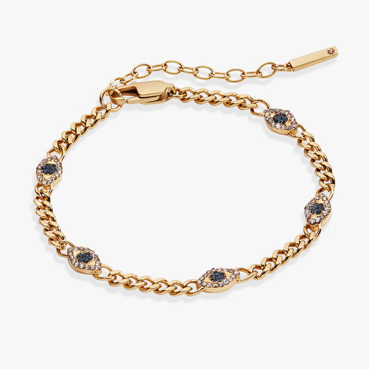 Evil Eye Curb Chain Inline Bracelet ALEX AND ANI
