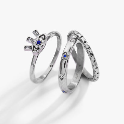 Evil Eye Stacking Ring Set of 3 ALEX AND ANI