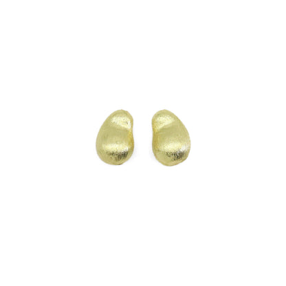 Gold Brushed Gold Bean Space Bead, Sku#Y919