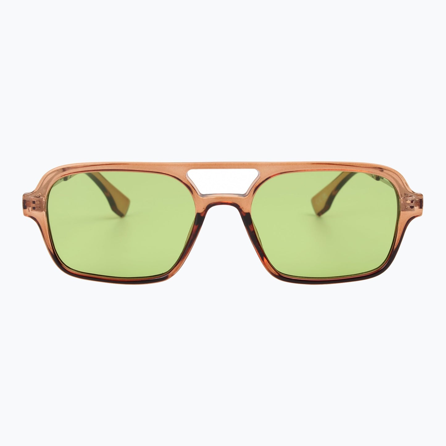 Groove Theory Slim Retro Aviator Sunglasses Gradient Amber Lenses Vintage Jaxy Eyewear