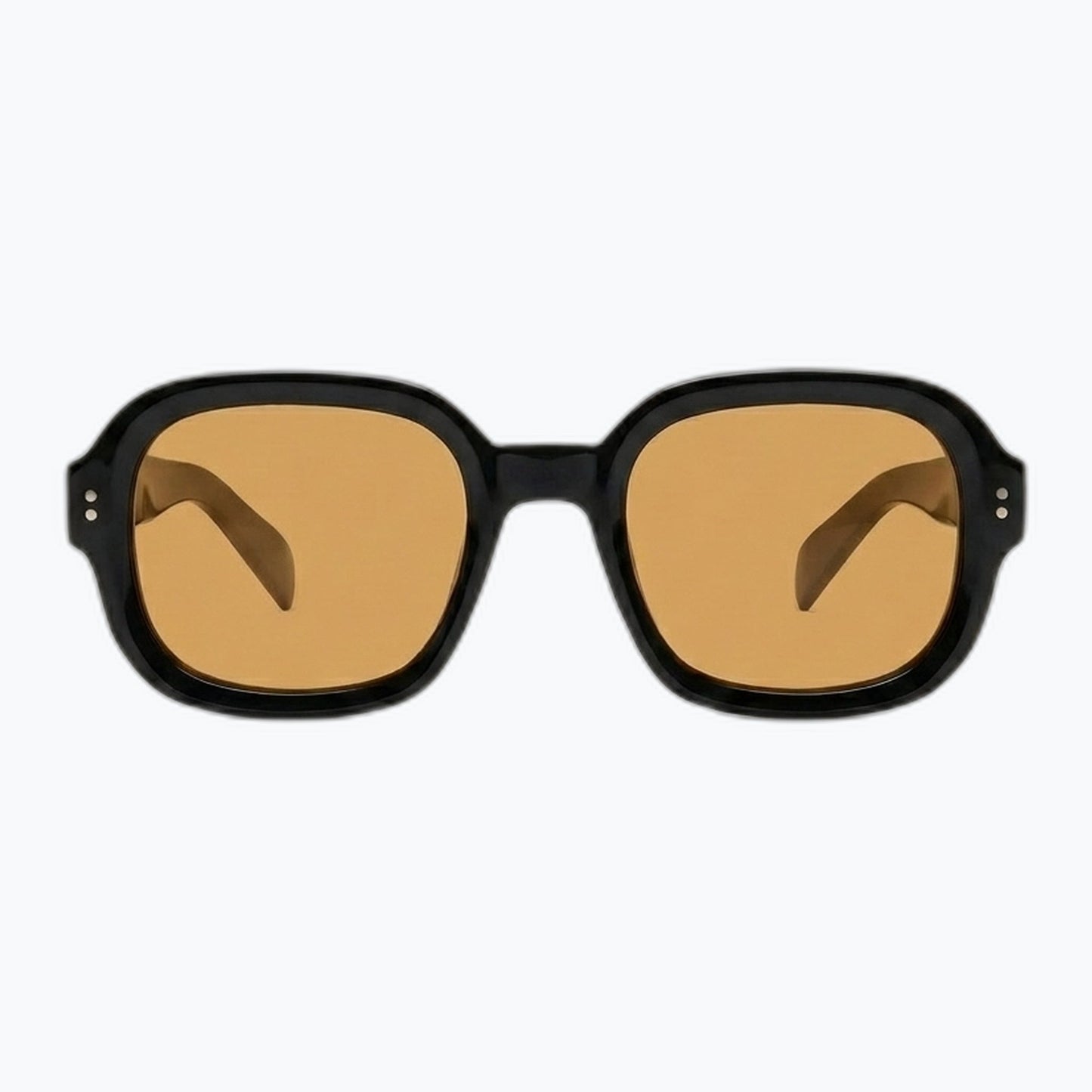 Boulevard Bold Square Sunglasses With Black Frame Studded Temples Jaxy Eyewear