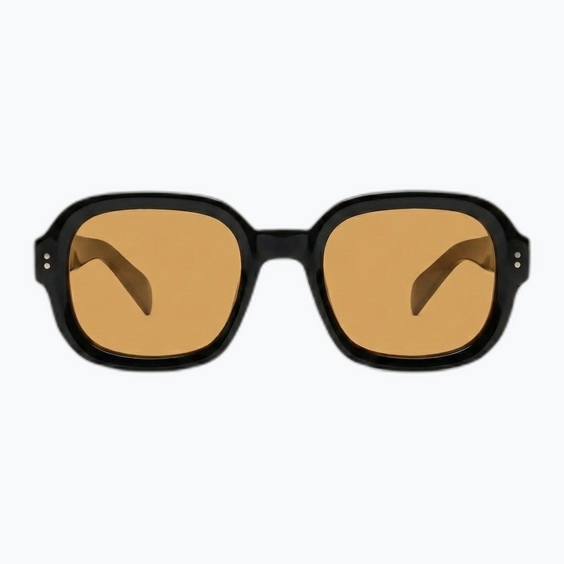 Boulevard Bold Square Sunglasses With Black Frame Studded Temples Jaxy Eyewear