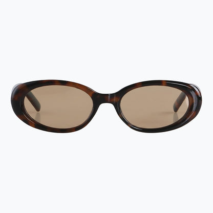 Scarlet Retro Slim Oval Sunglasses Tortoiseshell Frames Jaxy Eyewear