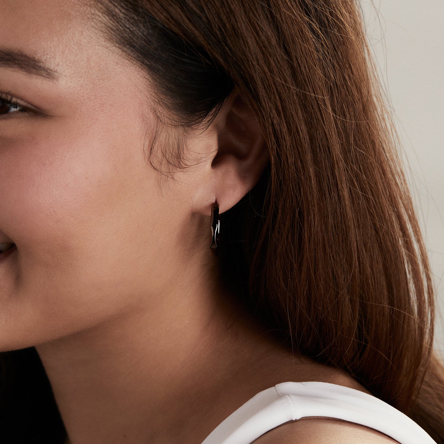 Faceted Hoop Earrings ALEX AND ANI