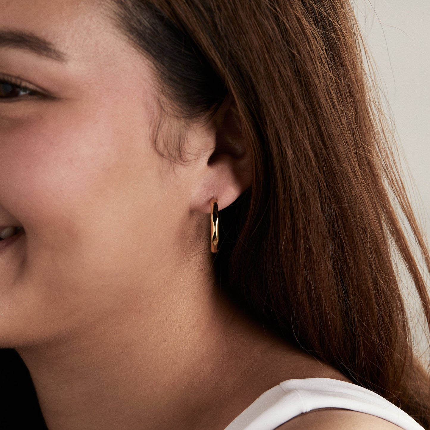 Faceted Hoop Earrings ALEX AND ANI