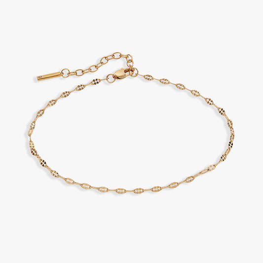 Multi Faceted Chain Anklet ALEX AND ANI