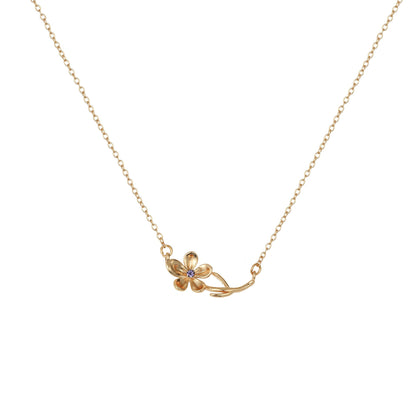 December Birth Flower 3D Pendant Necklace