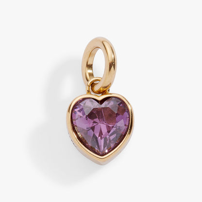 February 'Clarity' Heart Birthstone Charm ALEX AND ANI