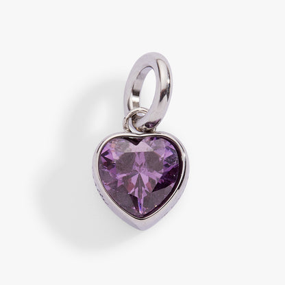 February 'Clarity' Heart Birthstone Charm ALEX AND ANI