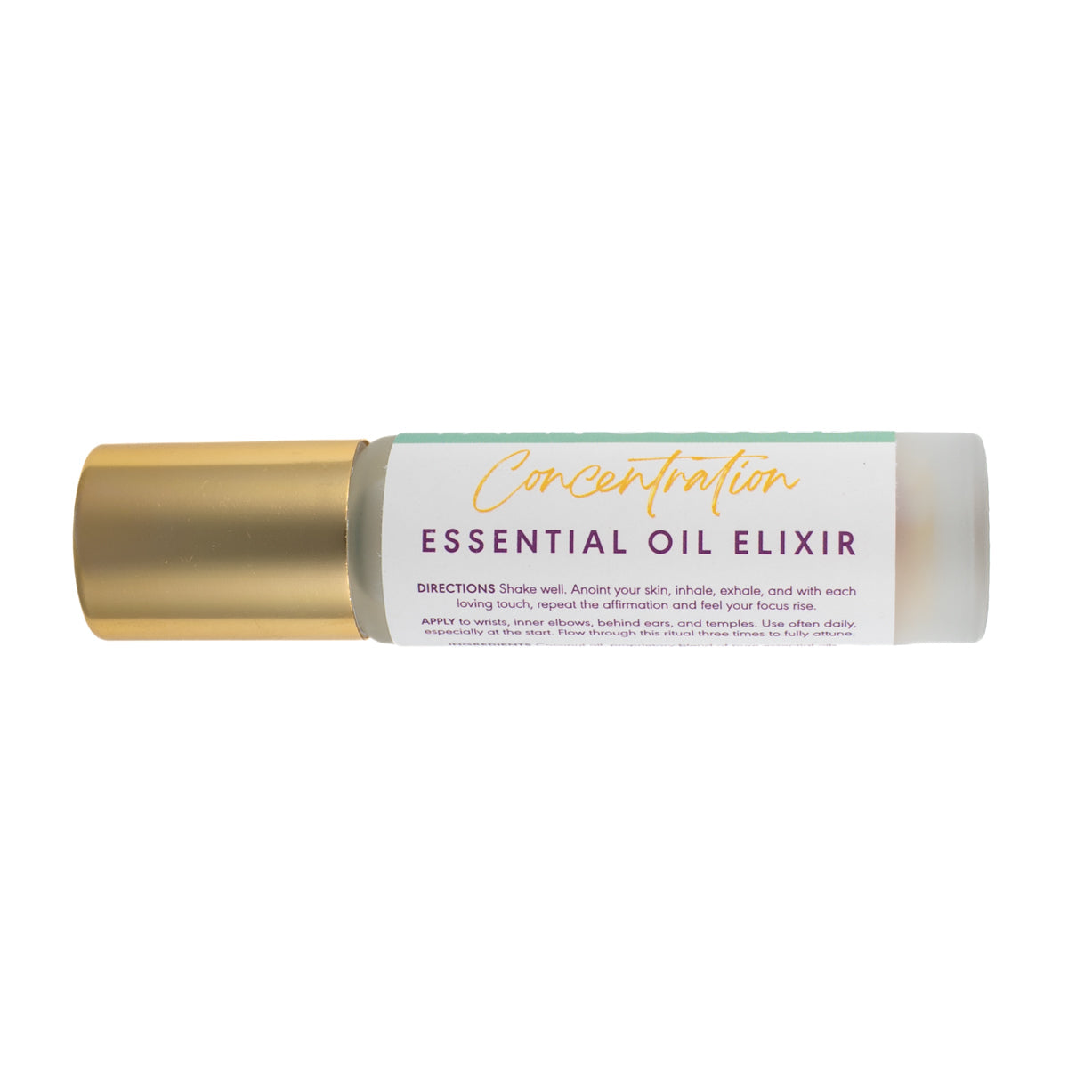 I Am Focused Essential Oil Elixir - Concentration, Awareness, Mindfulness - 10ml Roller Bottle Divine Light Codes