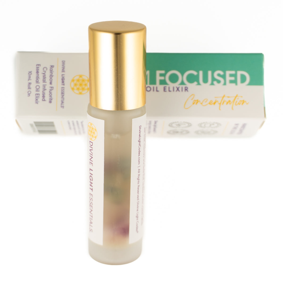 I Am Focused Essential Oil Elixir - Concentration, Awareness, Mindfulness - 10ml Roller Bottle Divine Light Codes