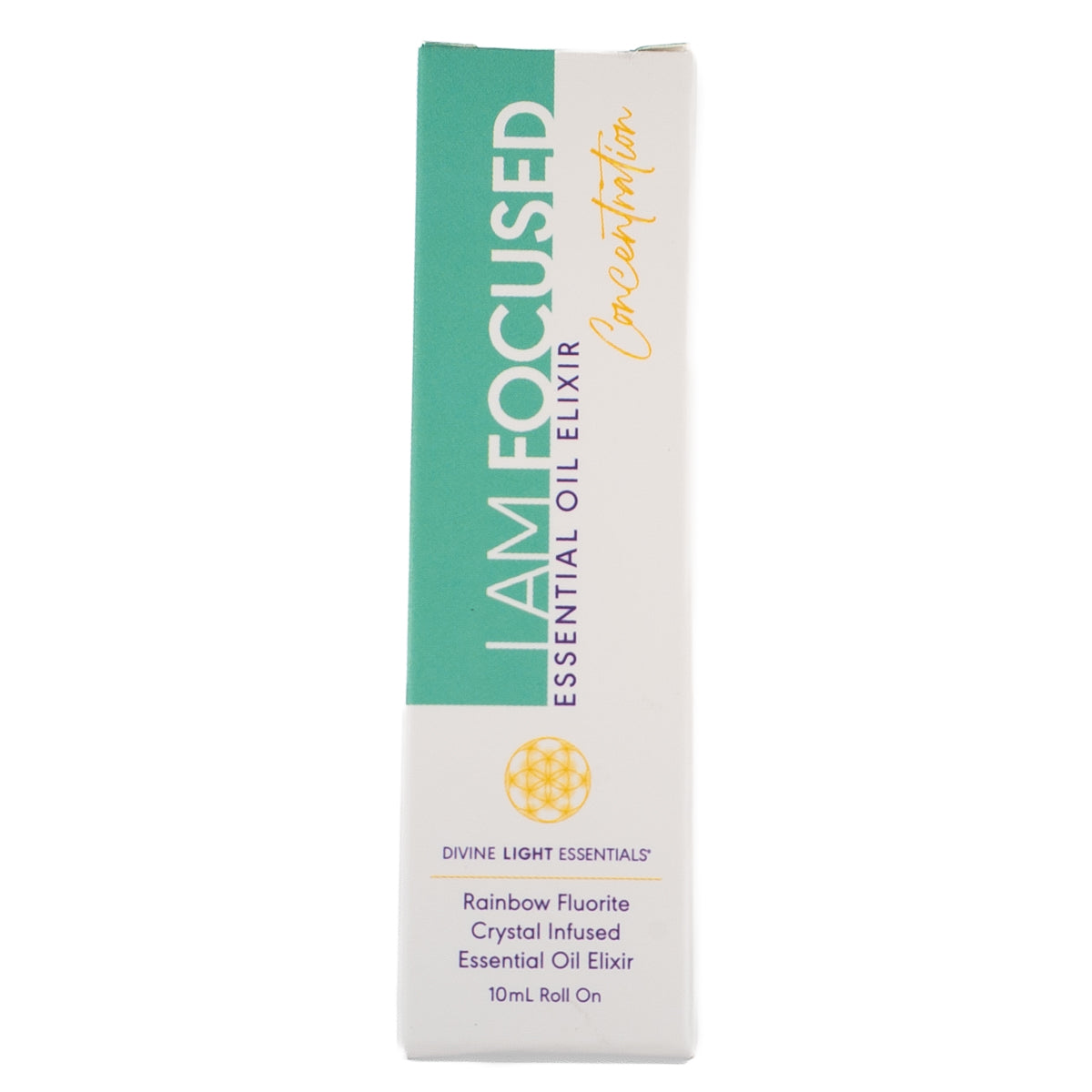 I Am Focused Essential Oil Elixir - Concentration, Awareness, Mindfulness - 10ml Roller Bottle Divine Light Codes
