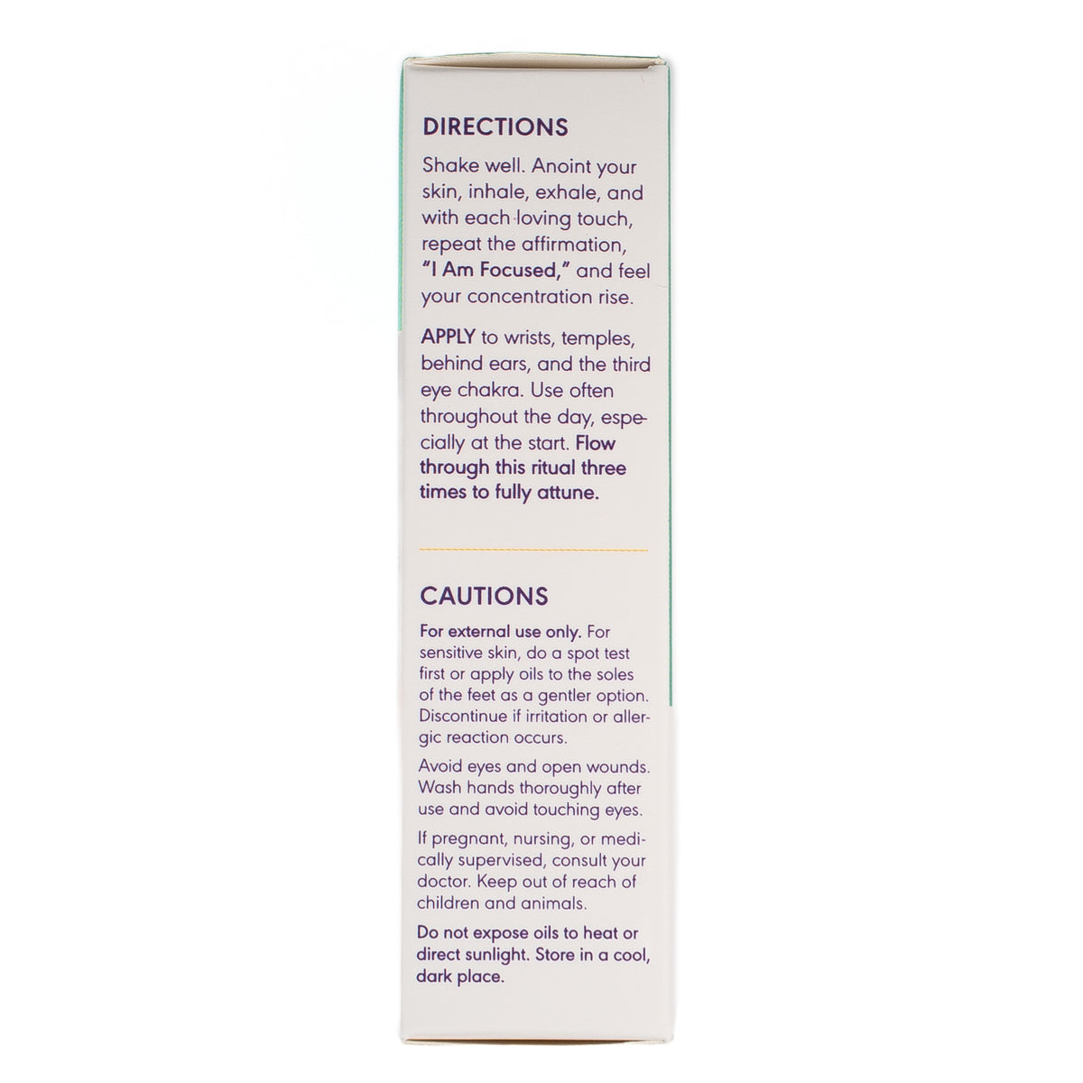 I Am Focused Essential Oil Elixir - Concentration, Awareness, Mindfulness - 10ml Roller Bottle Divine Light Codes