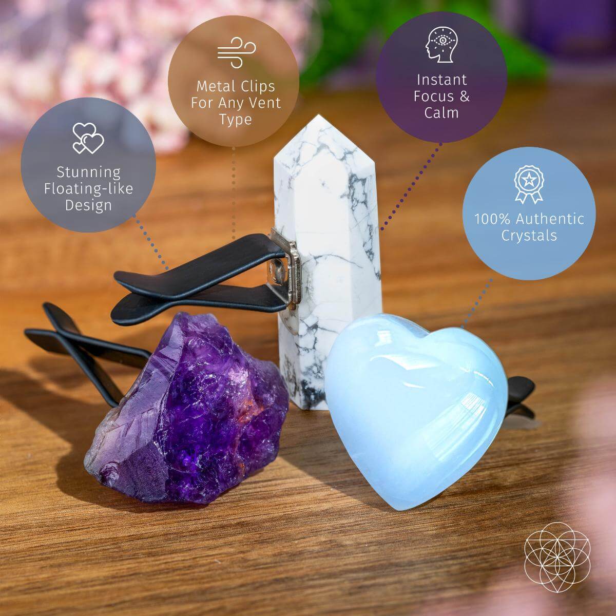 Focused Driver - Crystal Car Kit of Protection Conscious Items
