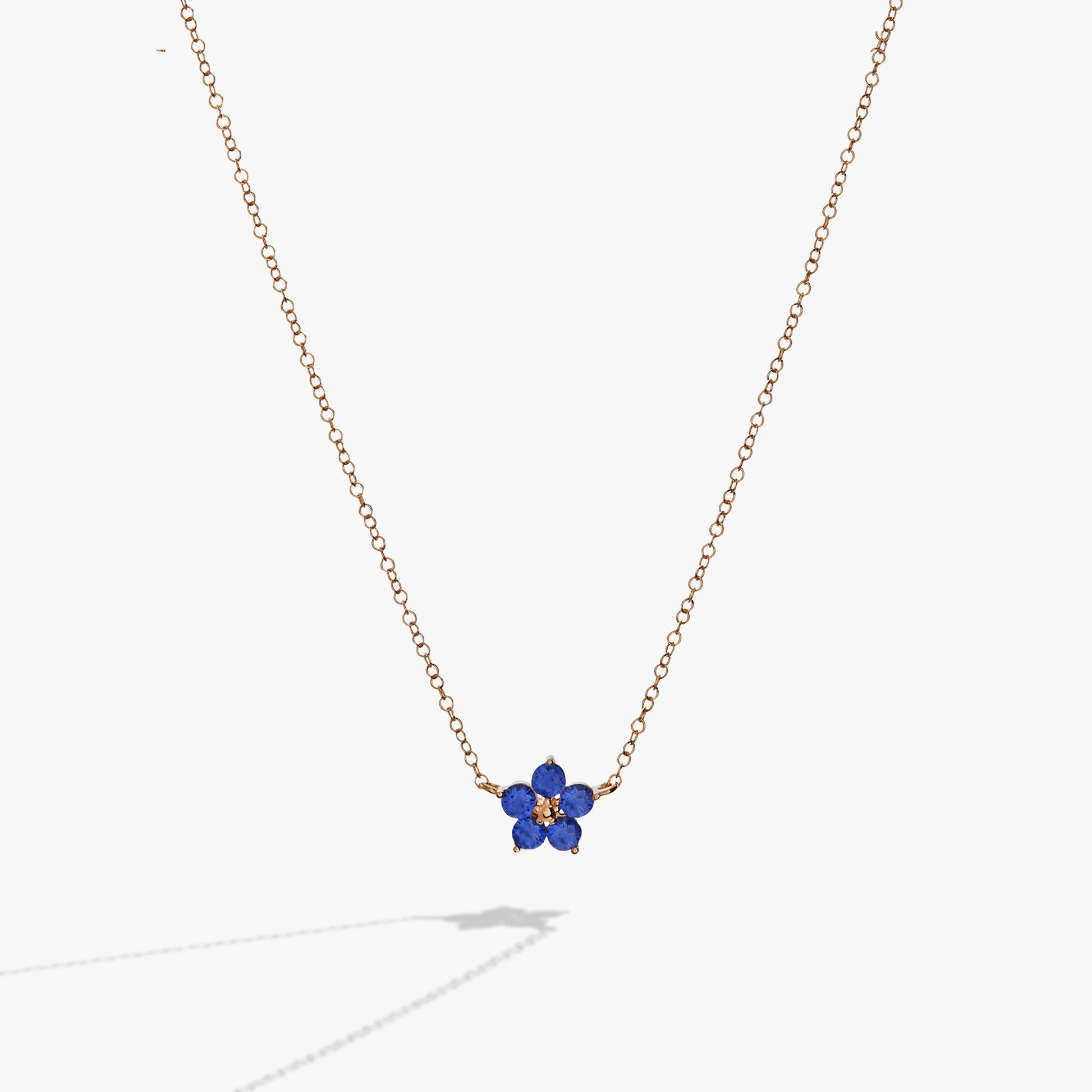 Crystal Forget-Me-Not Flower Necklace ALEX AND ANI