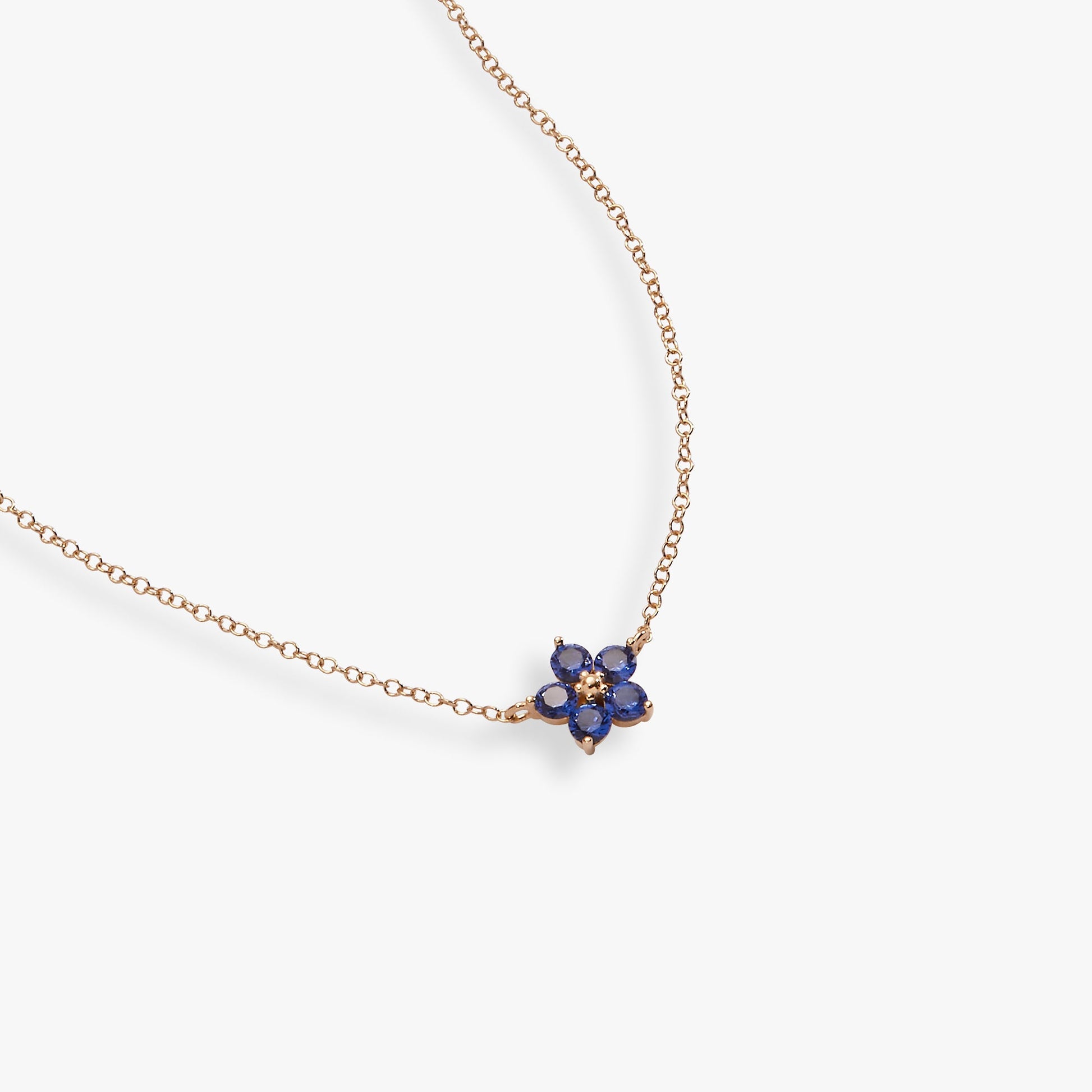 Crystal Forget-Me-Not Flower Necklace ALEX AND ANI