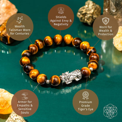 Fortune Flows - Tiger’s Eye & Pixiu Bracelet Conscious Items
