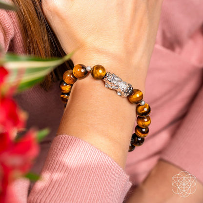 Fortune Flows - Tiger’s Eye & Pixiu Bracelet Conscious Items