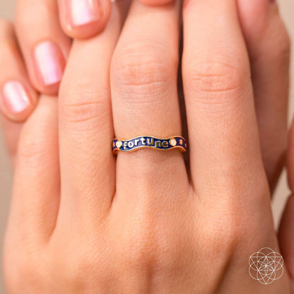 Fortune Magnet - Aquamarine Ring of Prosperity Conscious Items