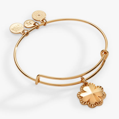 Four-Leaf Clover Charm Bangle ALEX AND ANI