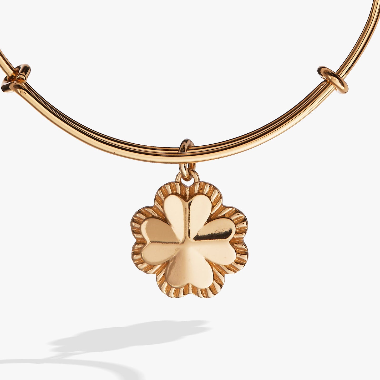 Four-Leaf Clover Charm Bangle ALEX AND ANI