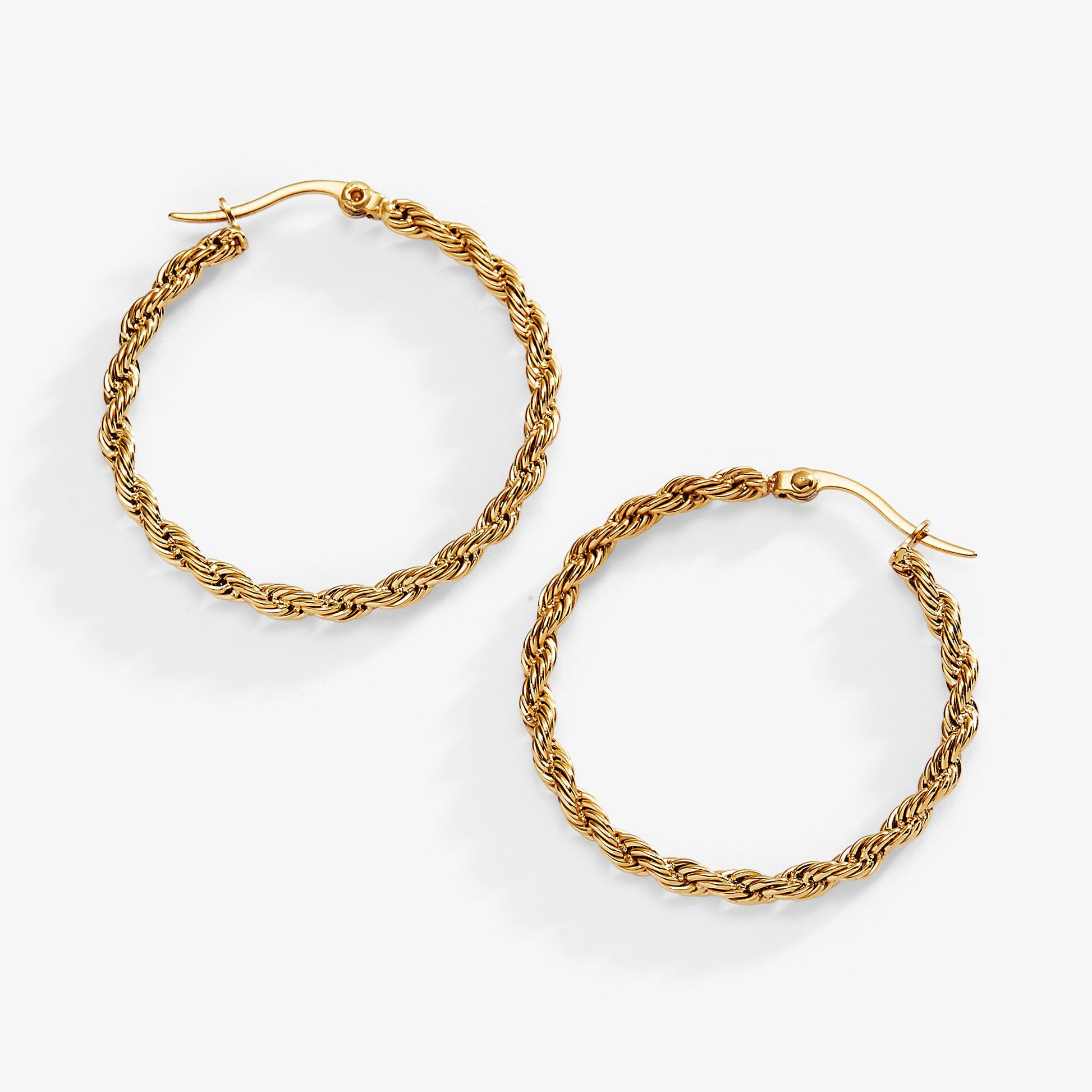 Frozen French Rope Hoop Earrings ALEX AND ANI