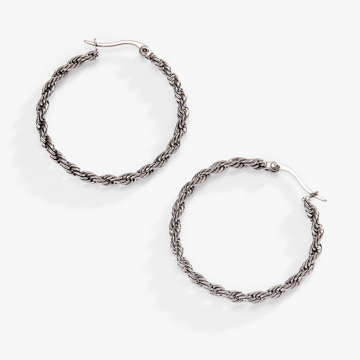 Frozen French Rope Hoop Earrings ALEX AND ANI