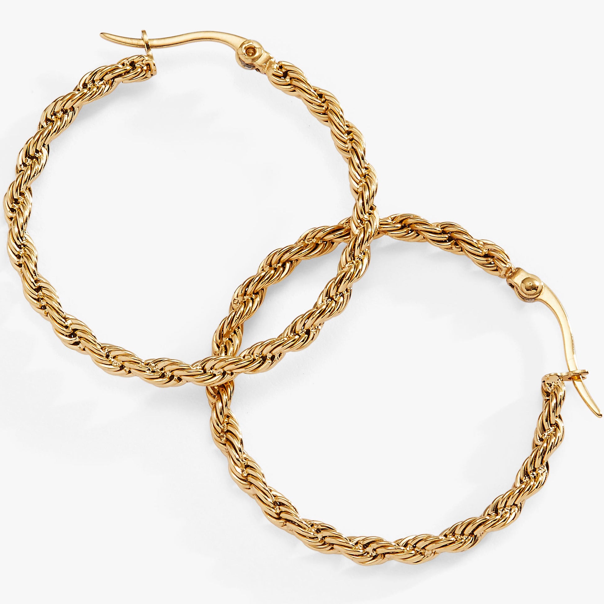 Frozen French Rope Hoop Earrings ALEX AND ANI