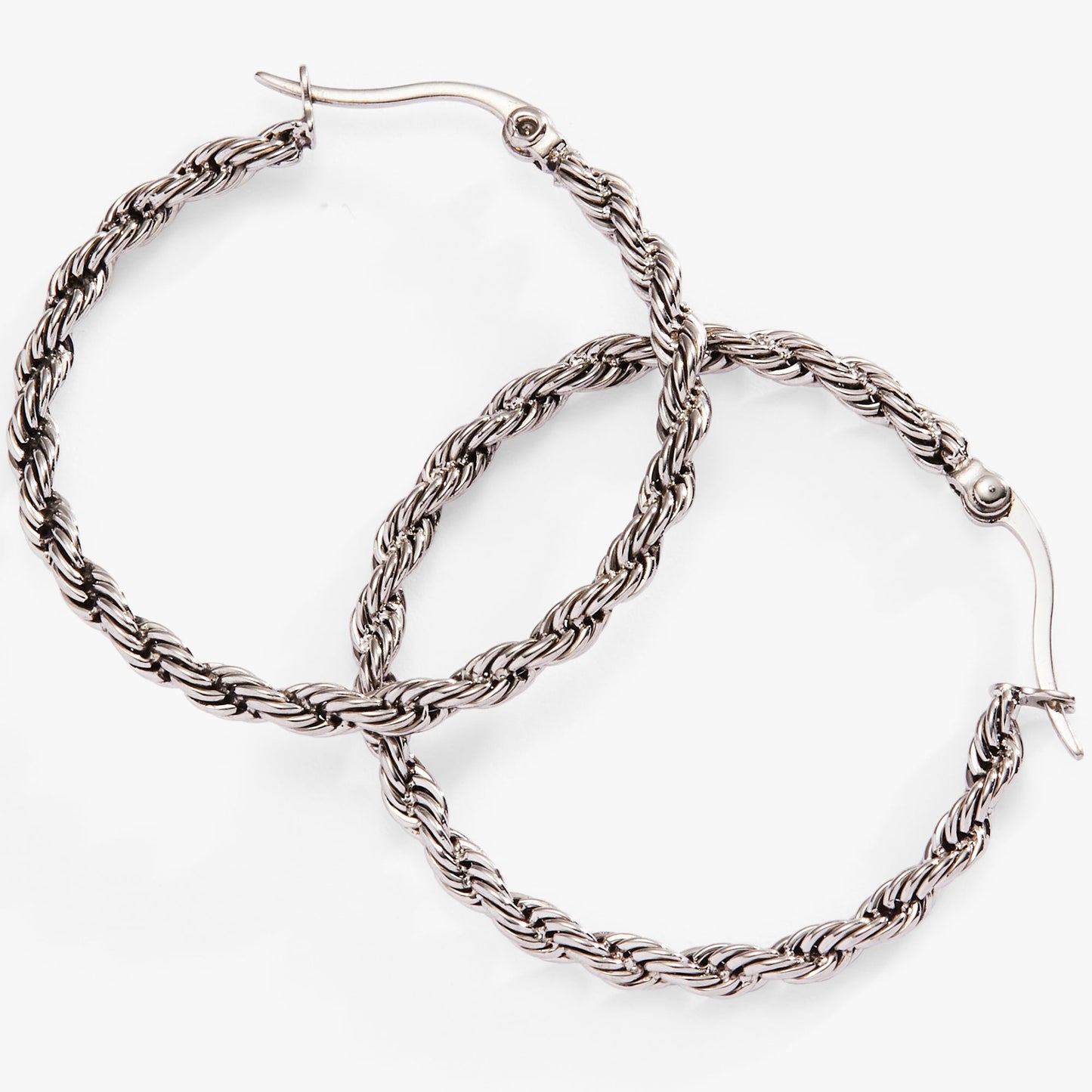 Frozen French Rope Hoop Earrings ALEX AND ANI