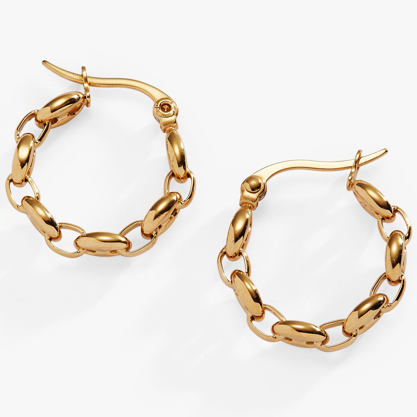 Frozen Mariner Chain Hoop Earrings ALEX AND ANI