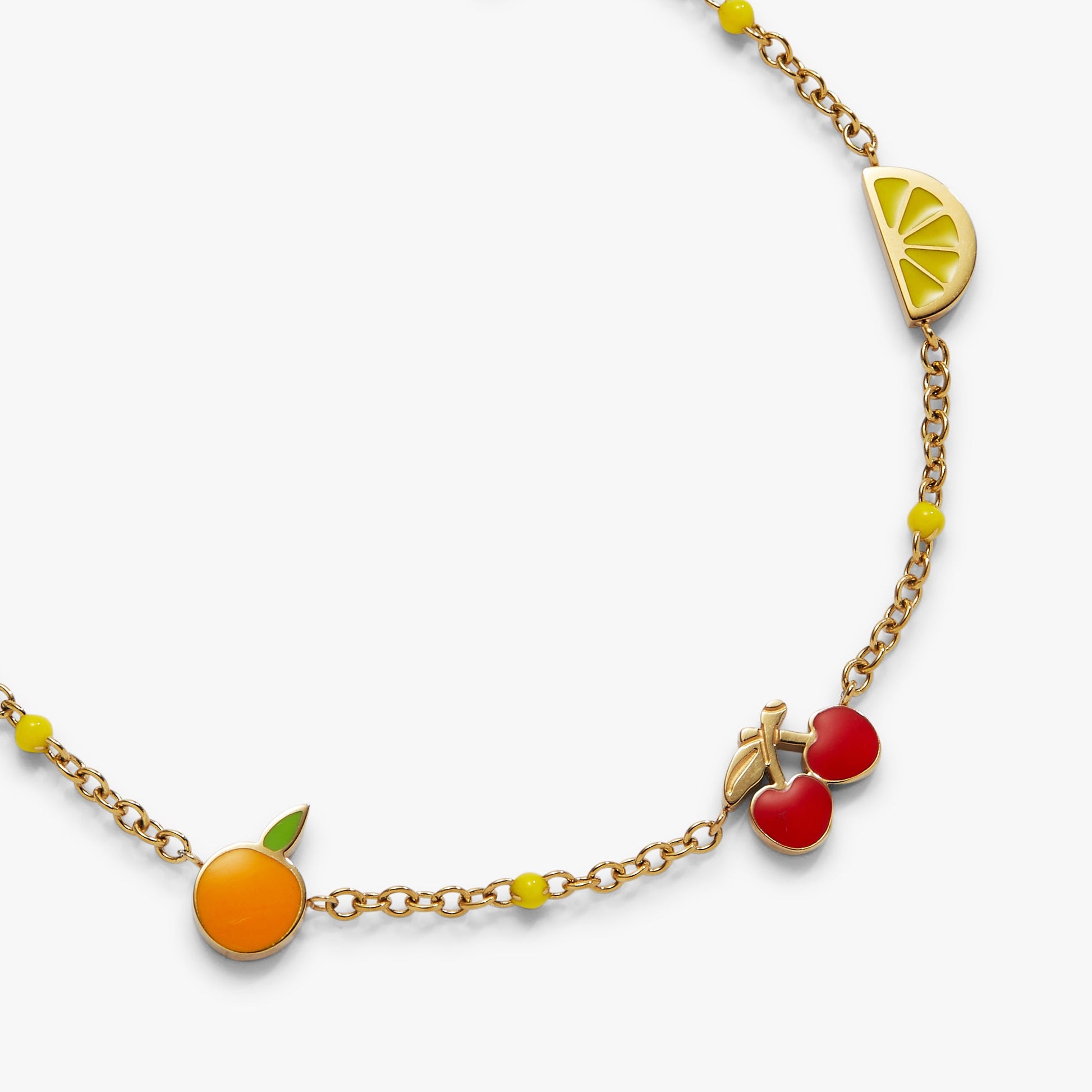 Fruit Inline Charm Anklet ALEX AND ANI