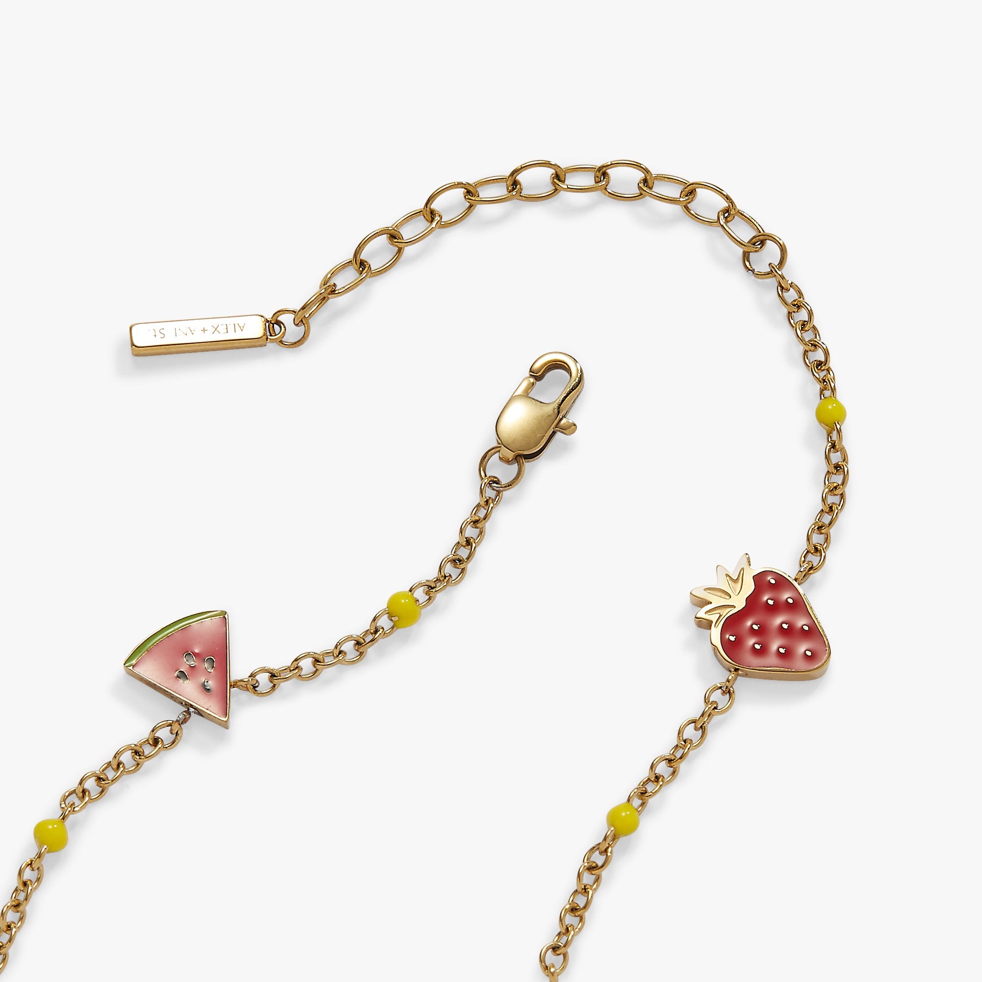Fruit Inline Charm Anklet ALEX AND ANI