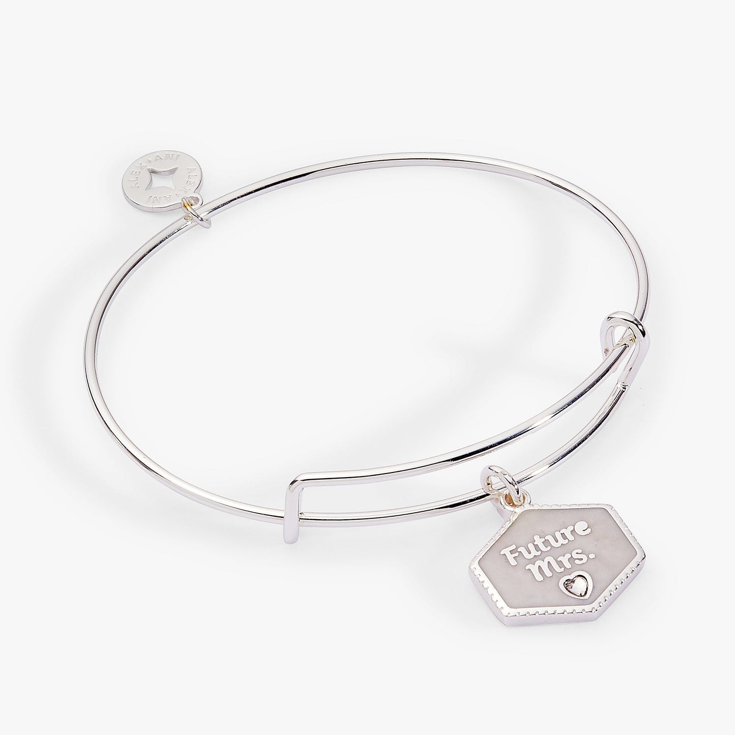 'Future Mrs.' Mother of Pearl Charm Bangle ALEX AND ANI