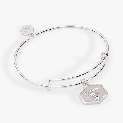 'Future Mrs.' Mother of Pearl Charm Bangle ALEX AND ANI