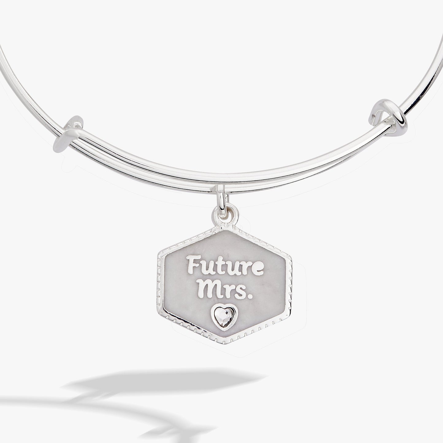 'Future Mrs.' Mother of Pearl Charm Bangle ALEX AND ANI