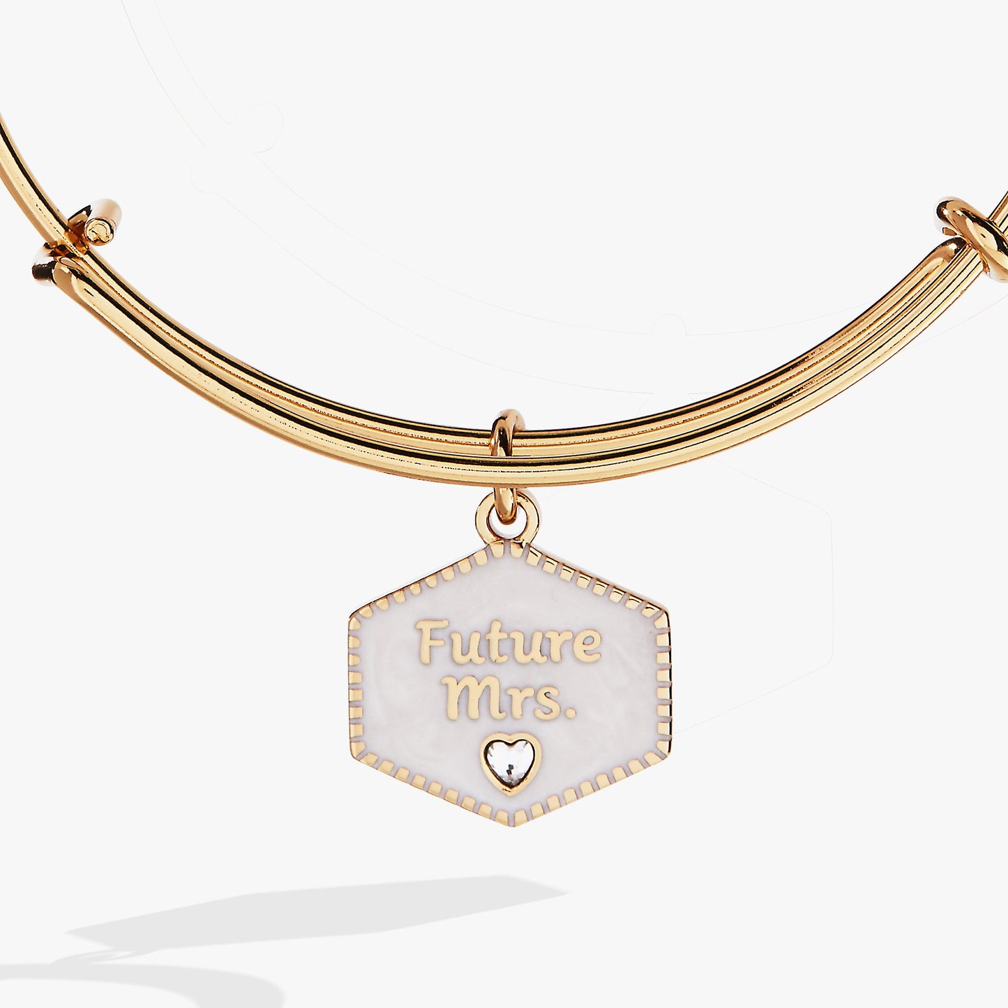 'Future Mrs.' Mother of Pearl Charm Bangle ALEX AND ANI