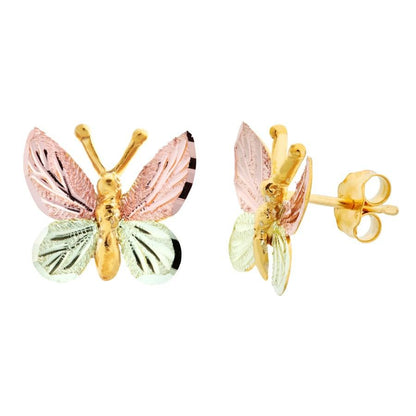 Butterfly - Black Hills Gold Earrings