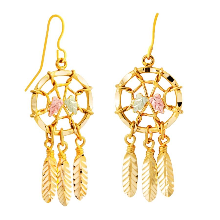 Dreamcatcher - Black Hills Gold Earrings