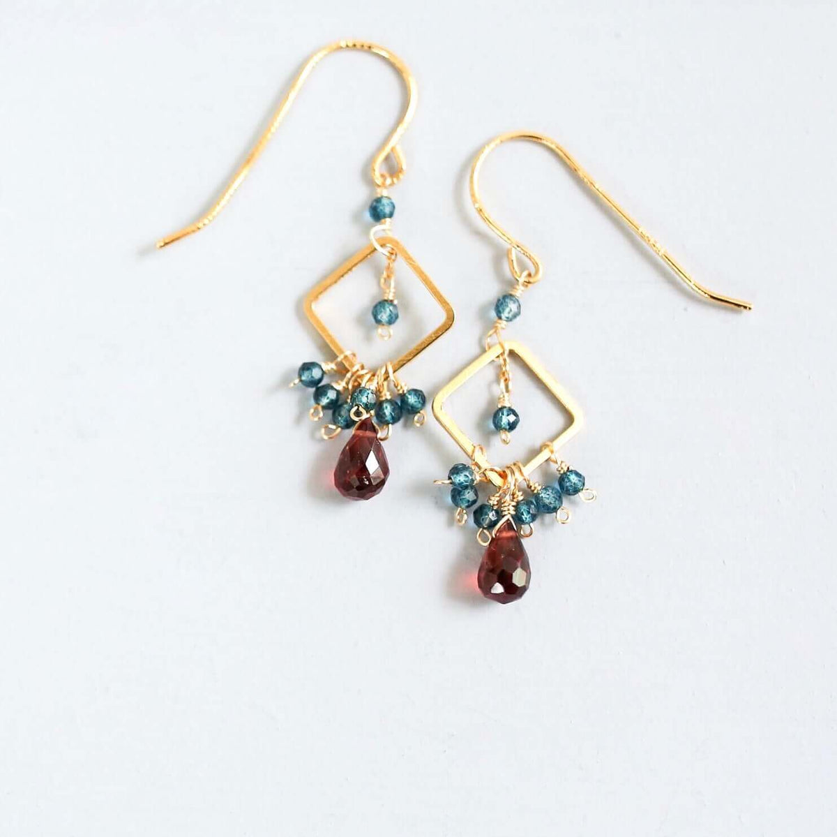 Garnet Pixy EarringTiny, but packed with sparkle, our Pixy Earring is the perfect little luxury.
- Garnet briolette gemstones with Iolite- 1.25" long- French Hooks- 14k gold plated oveEarringsPARKEN JEWELRYVettedArcGarnet Pixy Earring