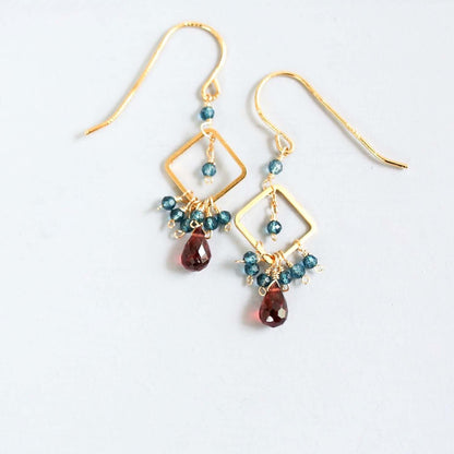 Garnet Pixy EarringTiny, but packed with sparkle, our Pixy Earring is the perfect little luxury.
- Garnet briolette gemstones with Iolite- 1.25" long- French Hooks- 14k gold plated oveEarringsPARKEN JEWELRYVettedArcGarnet Pixy Earring