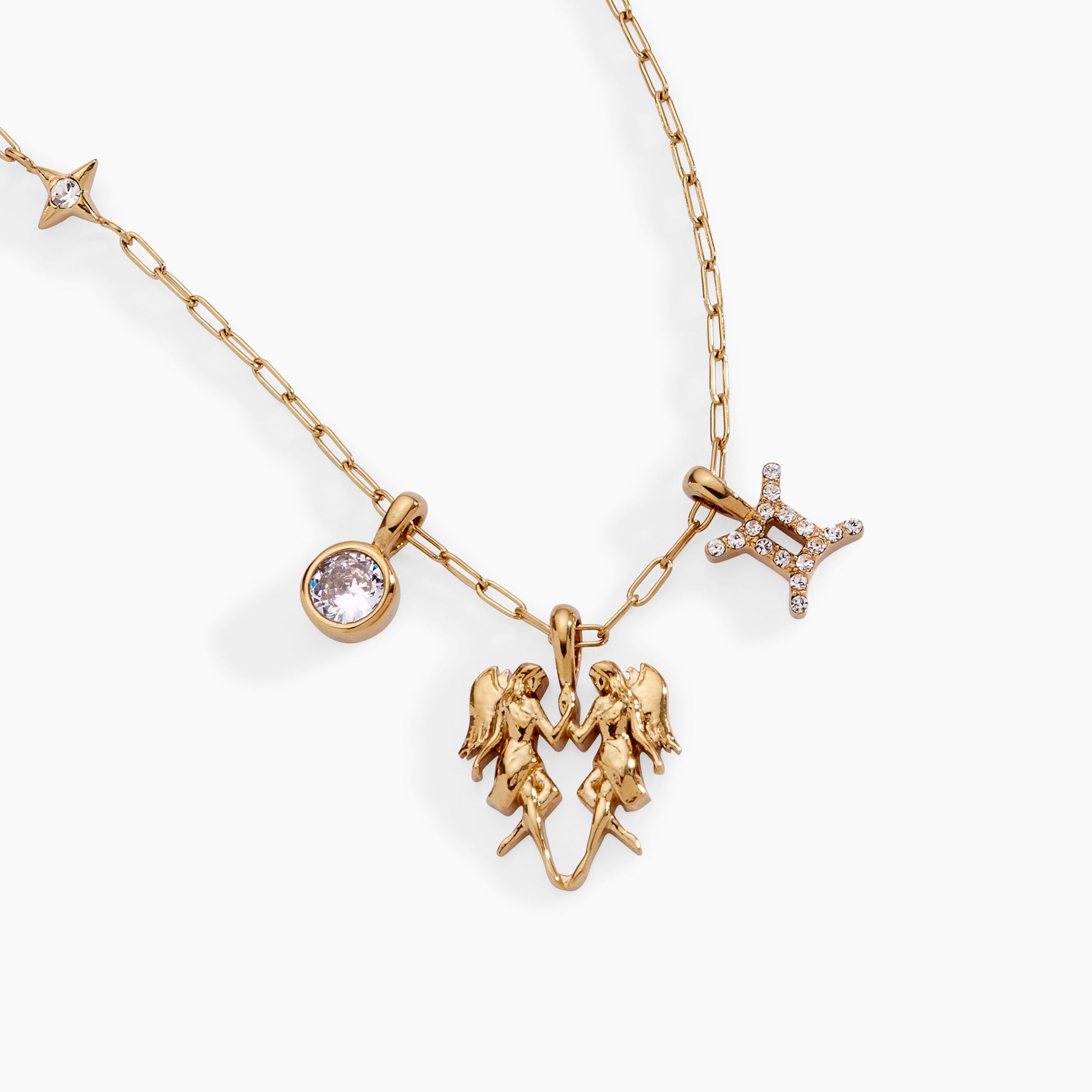 Gemini Zodiac Charm Cluster Necklace ALEX AND ANI