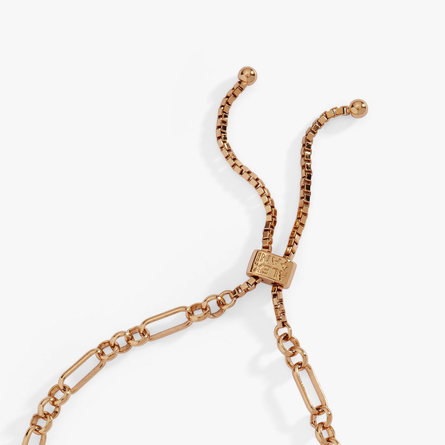 Puffy Heart Gemstone And Pearl Chain Bolo Bracelet ALEX AND ANI