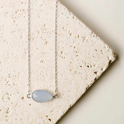 Gold and silver gemstone minimalist necklaces with bezel set stones, perfect for layering and everyday luxury