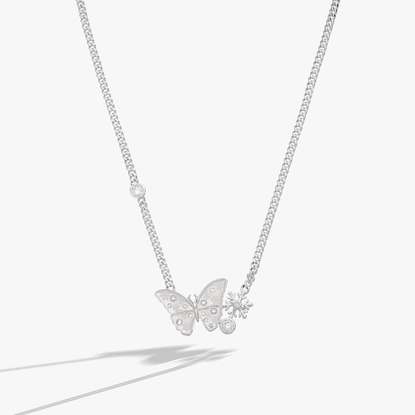 Glass Butterfly Inline Necklace ALEX AND ANI
