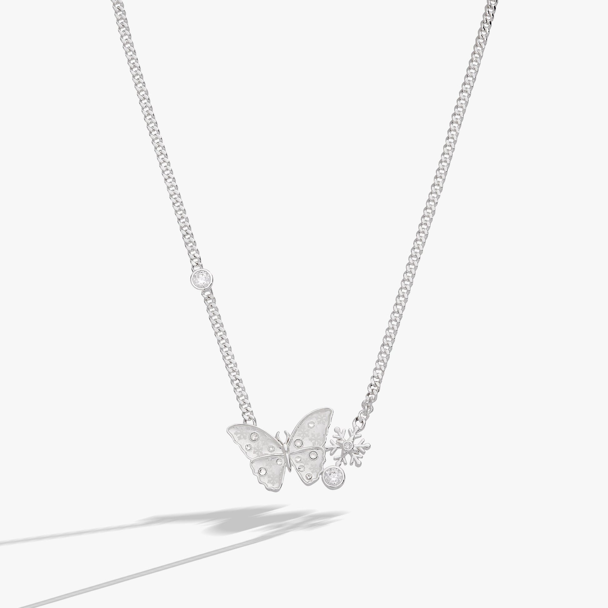 Glass Butterfly Inline Necklace ALEX AND ANI