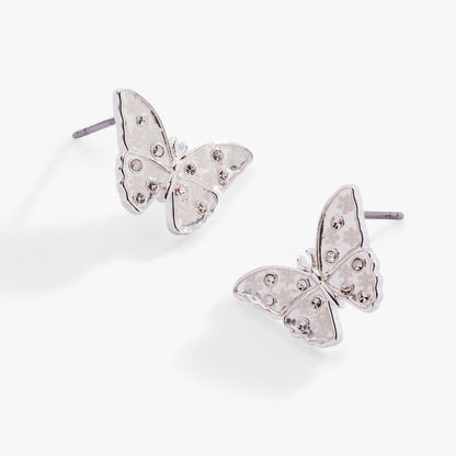 Glass Butterfly Statement Stud Earrings ALEX AND ANI