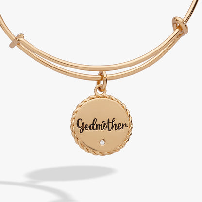 Godmother 'Loves Like A Parent, Acts Like A Friend' Charm Bangle ALEX AND ANI